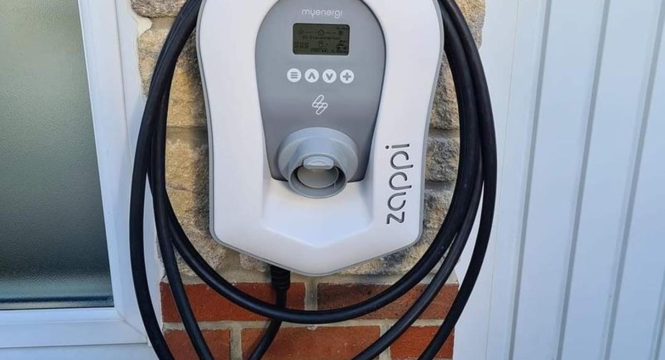Zappi EV charger installed in Somerset by D Durnan Electrical