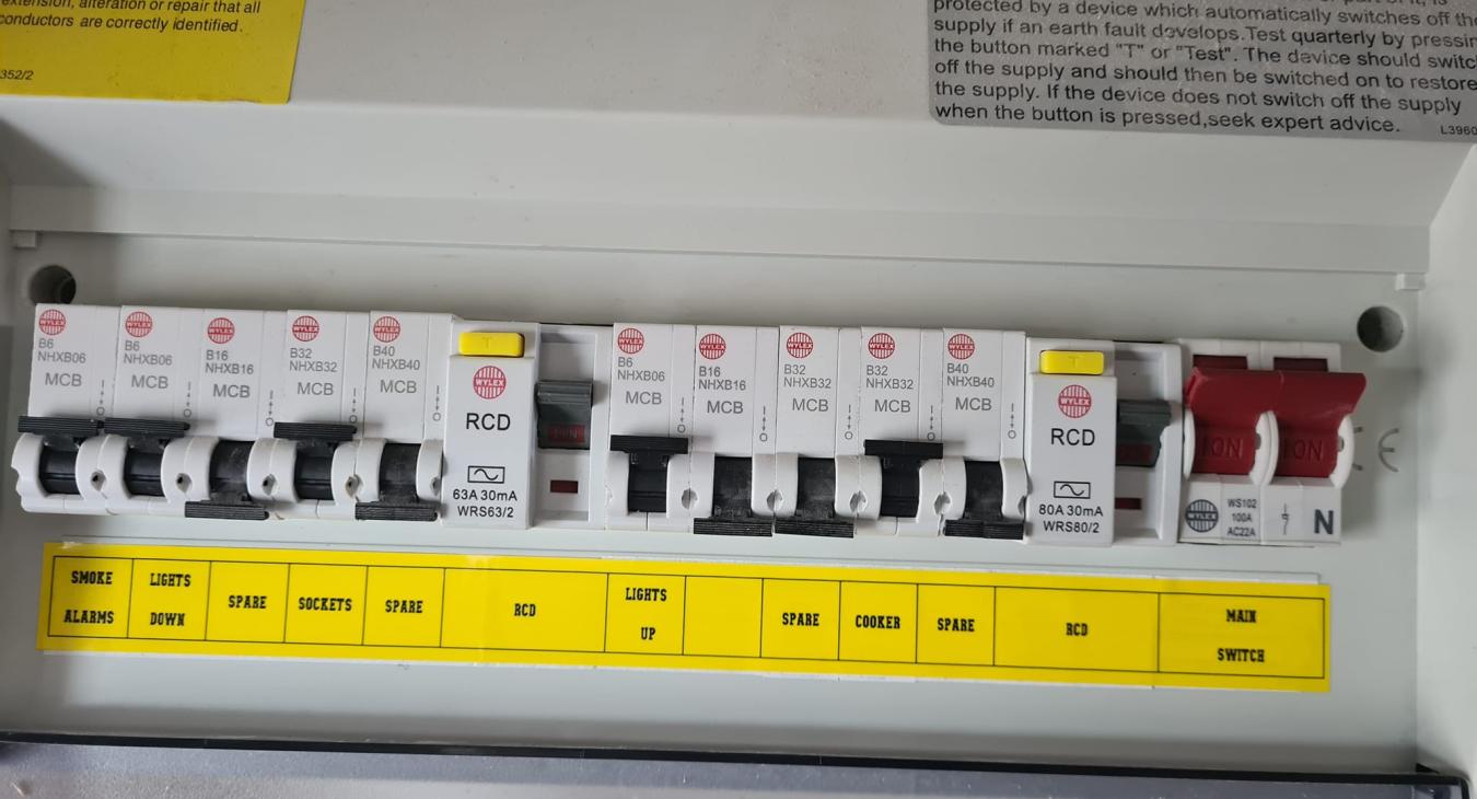 EICR performed in Highbridge by D Durnan Electrical