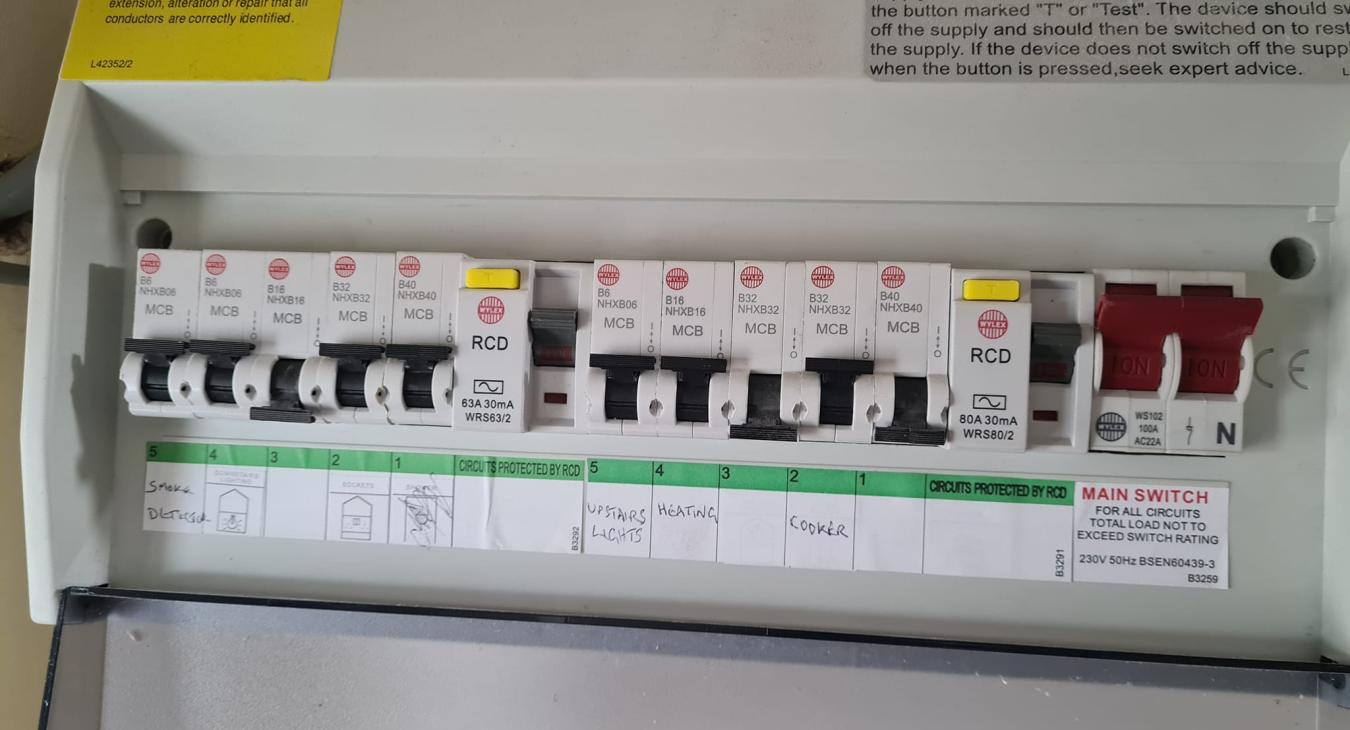 EICR performed in Highbridge by D Durnan Electrical