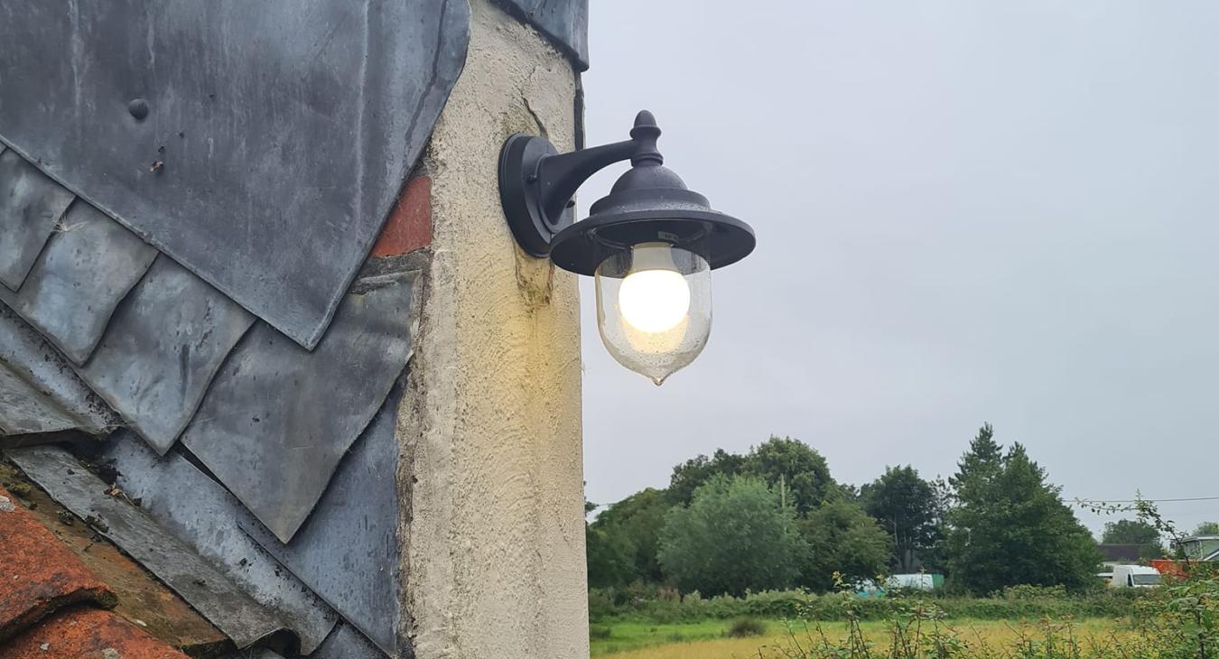 Outdoor Lighting installation in Highbridge by D Durnan Electrical