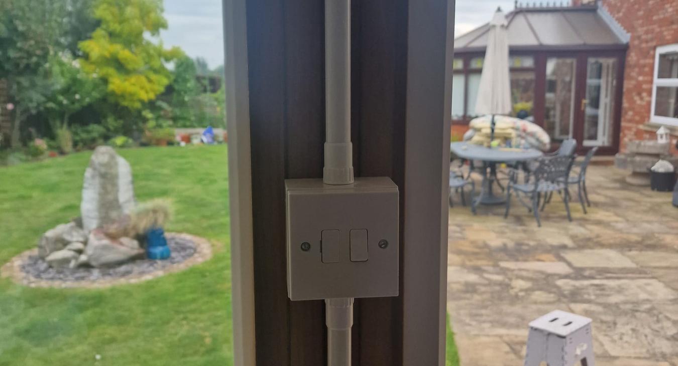Summer house lighting installation by D Durnan Electrical in Highbridge