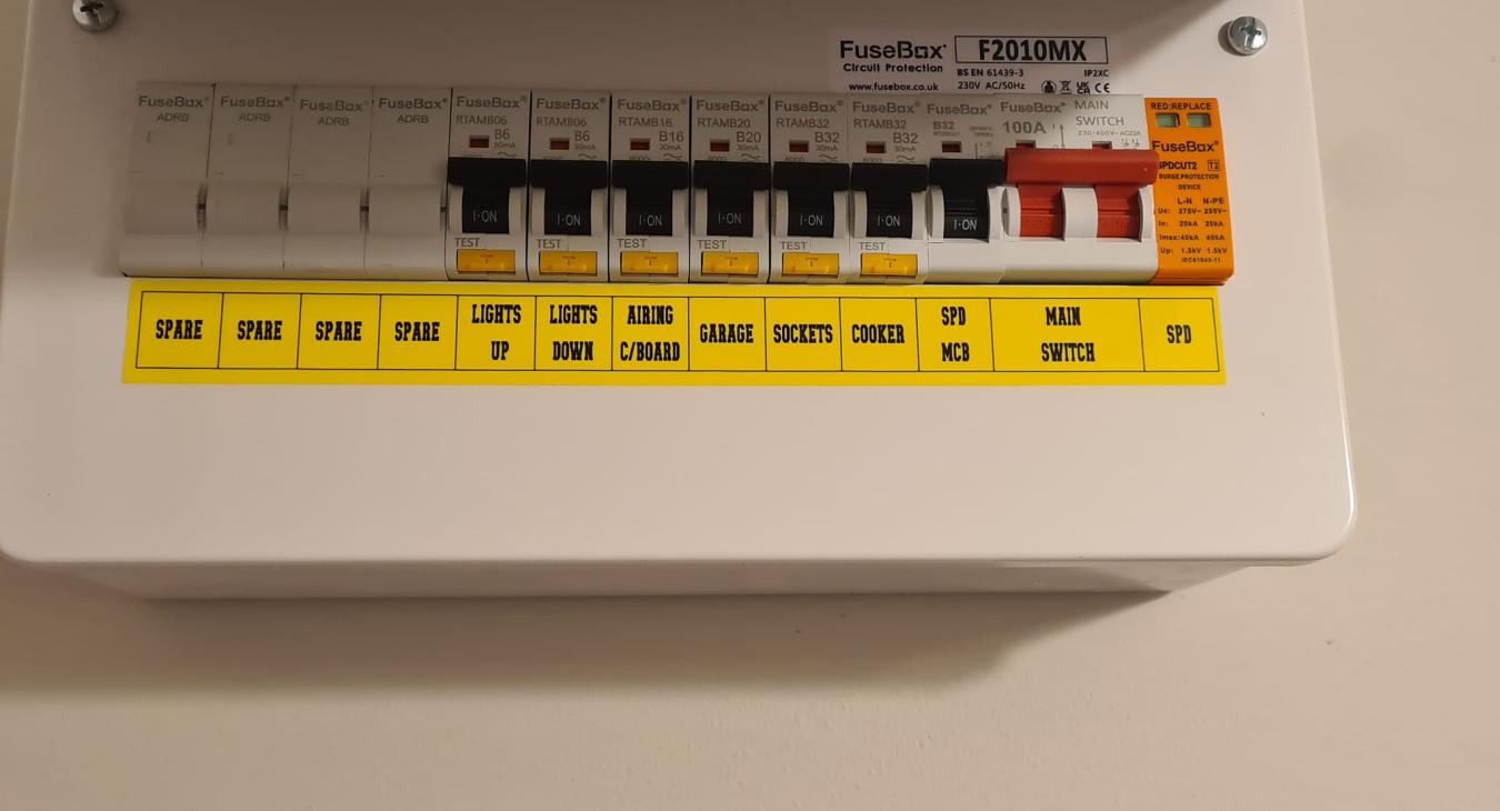 D Durnan Electrical - Consumer unit upgrade in Burnham on Sea 