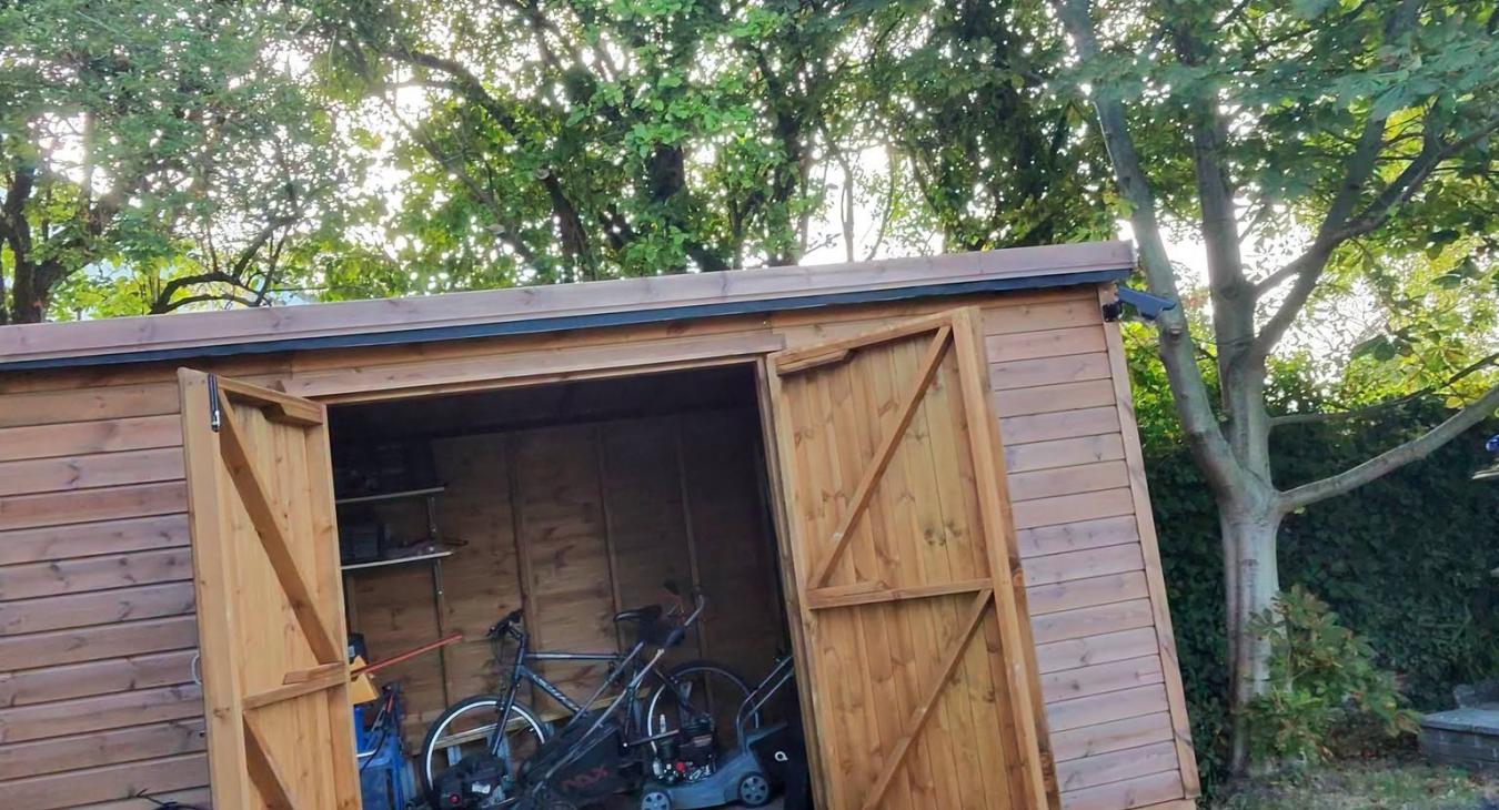 Shed power, lighting and sockets installation in Burnham on Sea